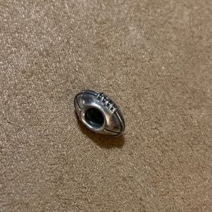 Authentic PANDORA Sterling Silver Football Charm Bead 790384 ALE 925